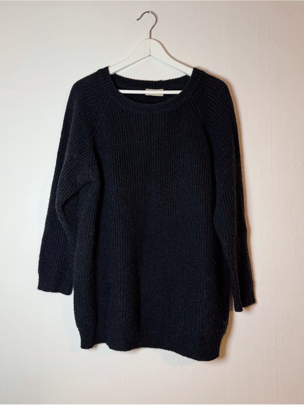 GANNI Black Ballet Knit in Wool Alpaca Blend